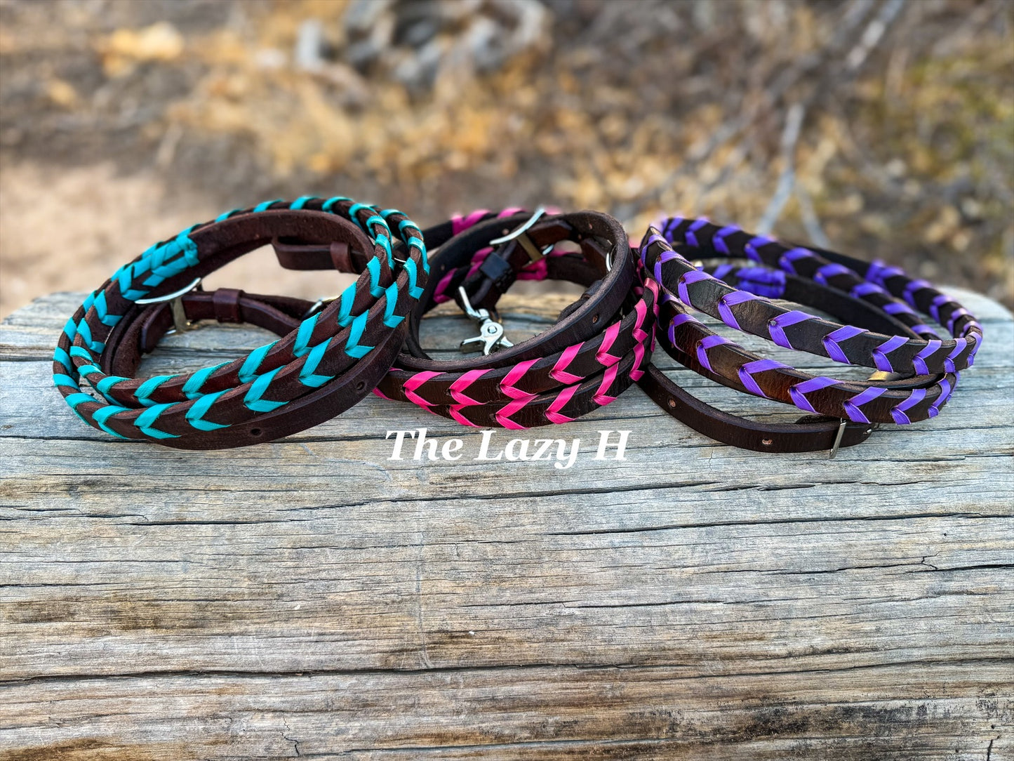 Laced Leather reins