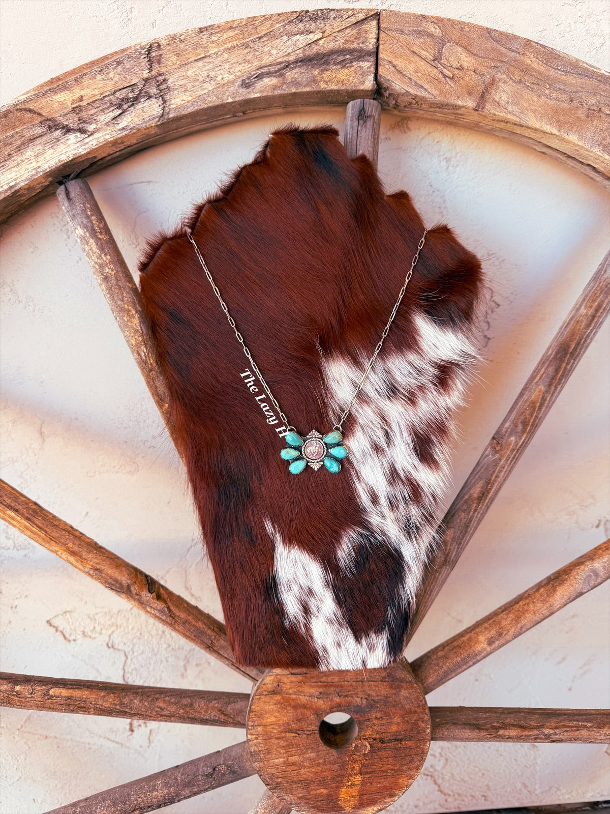 Cowhide Necklace Display