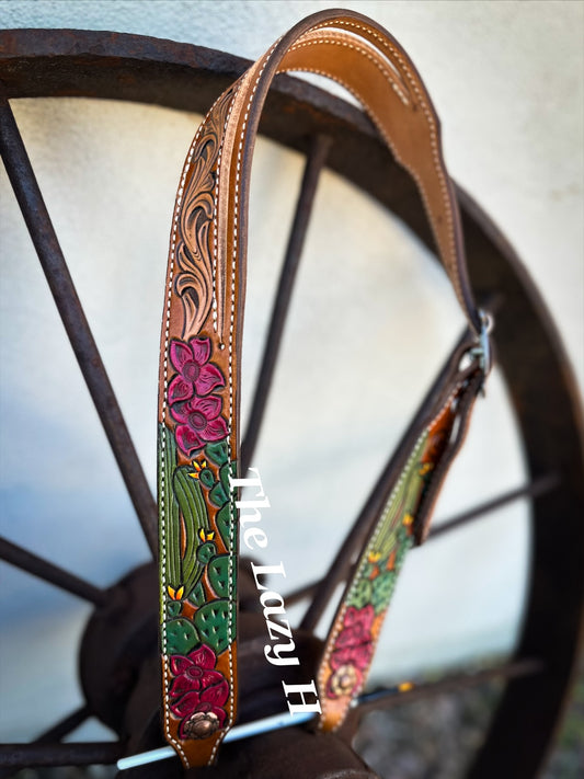 Desert Flower Single Ear Headstall