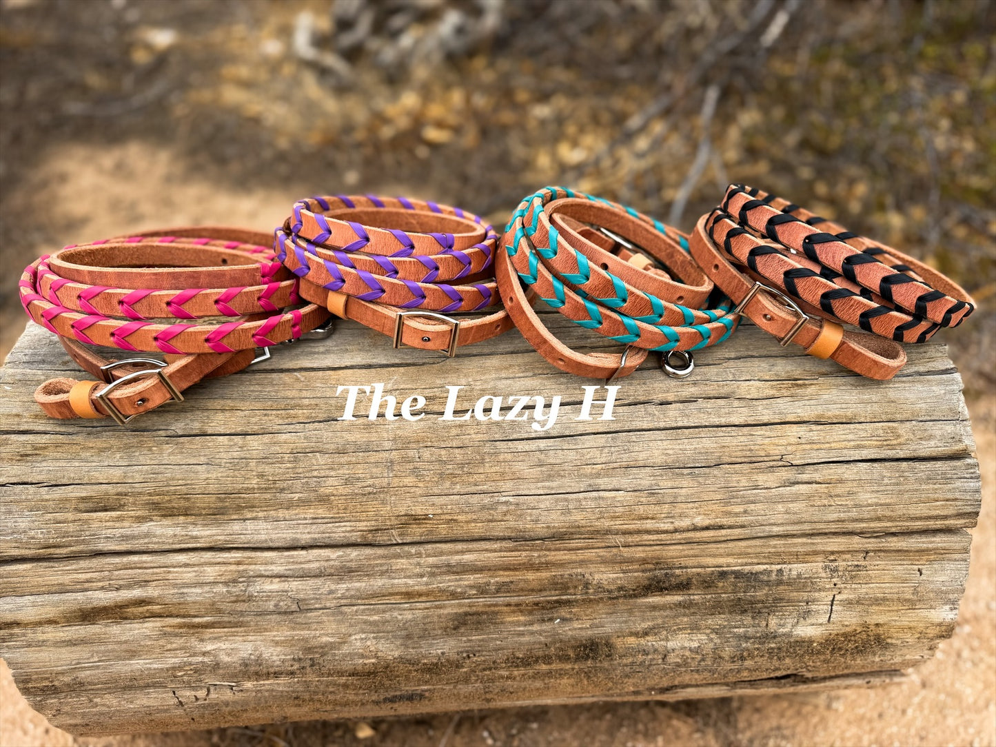 Laced Leather reins